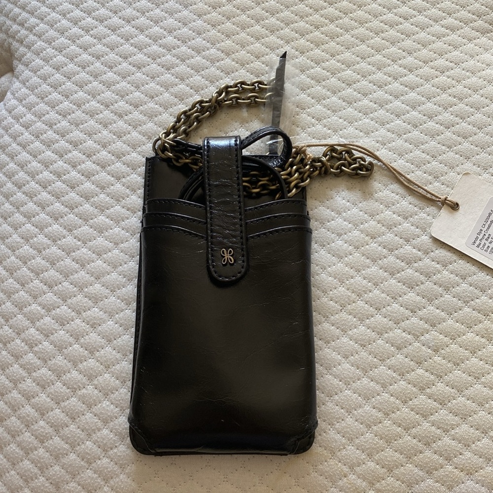 NWT HOBO Leather Black Crossbody Purse